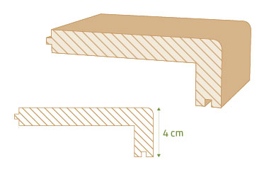 Parkettstufe Vinyl Plano Profil – Art.Nr. 6020